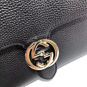Gucci GG Flap Shoulder Bag On Chain Black BagsAll 5103032 - 3