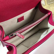 Gucci Dionysus Medium Top Handle Bag Rose Red Leather 27cm - 4