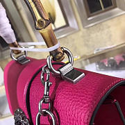 Gucci Dionysus Medium Top Handle Bag Rose Red Leather 27cm - 3