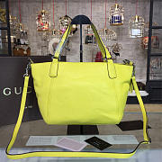 Gucci Leather Soho 26.5 Top Handle Bag Yellow Leather - 4