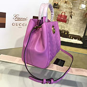 Gucci GG Marmont 31.4 Matelassé Purple Tote 2225 - 3