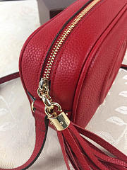 Gucci Soho Disco 21 Leather Bag Red Z2362 - 5
