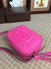 Gucci Soho Disco 21 Leather Bag Hot Pink Z2371 - 5