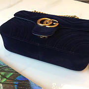 Gucci GG Marmont 26 Matelassé Velvet Leather Black 2423 - 6