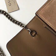 Gucci dionysus chain bag brown leather 2646 20cm  - 6