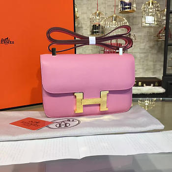 Hermès Constance Box Calf Pink BagsAll 23cm