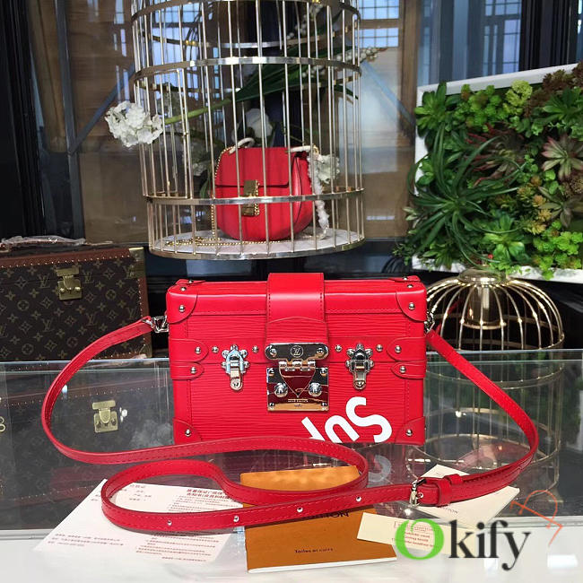 Louis Vuitton Supreme BagsAll Petite Malle Red 3088 - 1