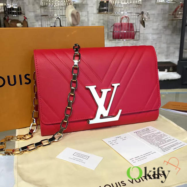 Louis Vuitton LOUISE CHAIN Red 3447 23cm  - 1