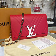 Louis Vuitton LOUISE CHAIN Red 3447 23cm  - 1