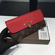 Louis Vuitton Monogram Vunes 19 Long Wallet Red 3774 - 1