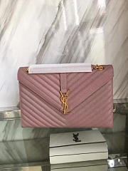YSL Quilted Monogram College 32 Pink 5086 - 2