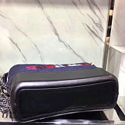 CC GABRIELLE Large Hobo Bag 28 Navy Blue & Black A93824  - 5