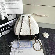 CHANEL'S GABRIELLE Small Backpack 24 White And Black A94485  - 5