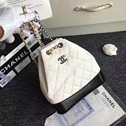 CHANEL'S GABRIELLE Small Backpack 24 White And Black A94485  - 2