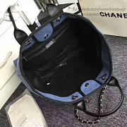 Chanel Shopping Bag Blue A68046 VS05826 38cm - 4