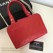Chanel Small Label Click leather Shopping Bag Red A93731 VS02552 20cm - 6