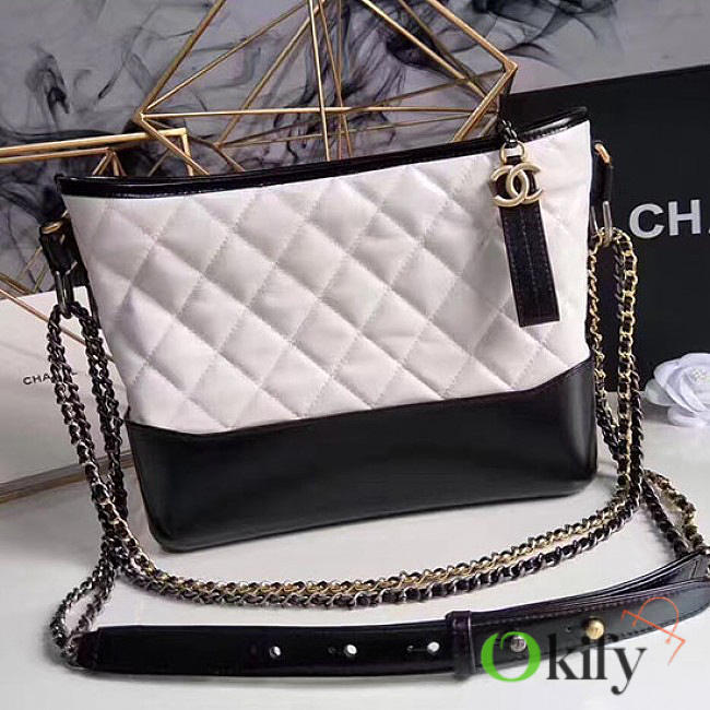 CHANEL'S GABRIELLE large Hobo Bag 28 White A93824  - 1