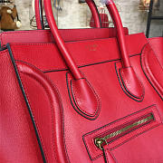 BagsAll Celine Leather Micro Luggage Red Z1077 26.5cm  - 2