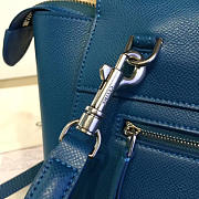 BagsAll Celine Belt Bag Blue Calfskin Z1203 24cm  - 4