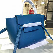 BagsAll Celine Belt Bag Blue Calfskin Z1203 24cm  - 5