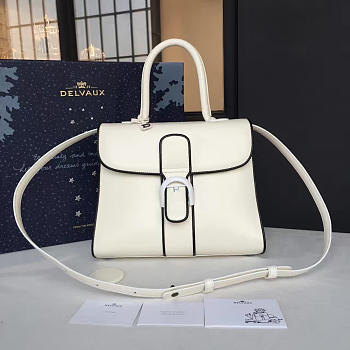 bagsAll Delvaux Mini Brillant Satchel Smooth Leather White 1469