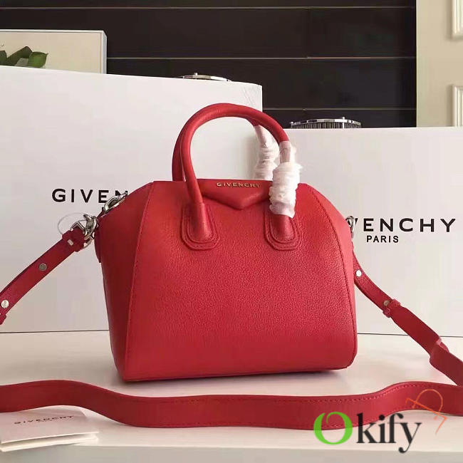 bagsAll Givenchy Mini Antigona 27 Red 2051 - 1