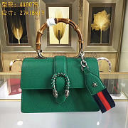 Gucci Dionysus Medium Top Handle Bag Rose Green Leather 27cm - 2
