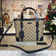 Gucci GG Ophidia Canvas 25.5 Supreme Handle Bag 2212 - 1