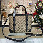 Gucci GG Ophidia Canvas 25.5 Supreme Handle Bag 2212 - 4
