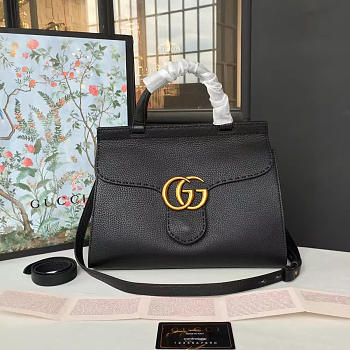 Gucci GG Marmont Leather Tote Bag Black 2240 31.5cm