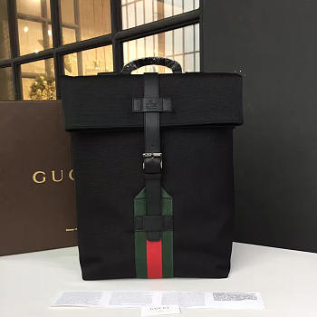 Gucci GG Leather 41 Backpack Black 05