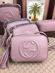 Gucci Soho Disco 21 Leather Bag Nude Pink Z2366 - 6
