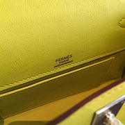 Hermès Kelly Pochette Box Calf 22 Kiwi/Silver BagsAll Z2829 - 6
