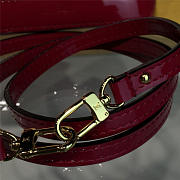 Louis Vuitton Alma BB Hornskin RED Monogram Vernis Leather 3557 25cm   - 4
