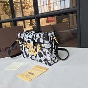 Louis Vuitton PETITE MALLE Box Bag BLACK&WHITE 3574 18cm  - 3
