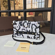 Louis Vuitton PETITE MALLE Box Bag BLACK&WHITE 3574 18cm  - 4