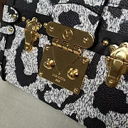 Louis Vuitton PETITE MALLE Box Bag BLACK&WHITE 3574 18cm  - 5