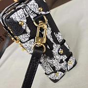 Louis Vuitton PETITE MALLE Box Bag BLACK&WHITE 3574 18cm  - 6