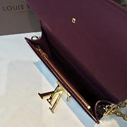  Louis Vuitton LOUISE CHAIN Wine Red GM 23cm - 6