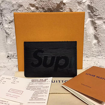  Louis Vuitton Supreme card holder BagsAll M61733  Black
