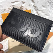  Louis Vuitton Supreme card holder BagsAll M61733  Black - 4