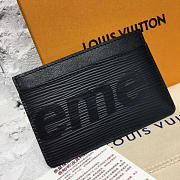  Louis Vuitton Supreme card holder BagsAll M61733  Black - 3