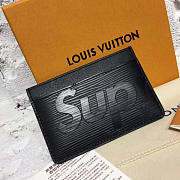  Louis Vuitton Supreme card holder BagsAll M61733  Black - 2
