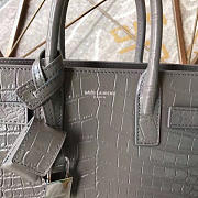 YSL Sac De Jour 22 Crocodile Embossed Gray Leather BagsAll 4918 - 6
