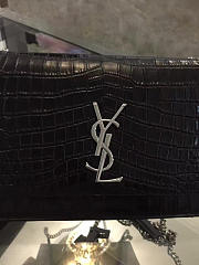 YSL Monogram Kate In Embossed Crocodile Shiny Leather BagsAll 5063 - 5