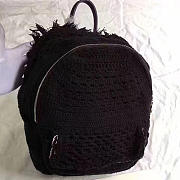 CC Crochet Braid Cayo Coco Backpack Black BagsAll A93681 VS01035 - 1