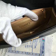 Chanel Lambskin and Calfskin Flap Bag Black A91836 21cm - 4