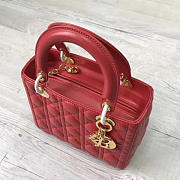bagsAll Lady Dior Medium 24 Red Gold Tone 1584 - 5
