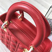 bagsAll Lady Dior Medium 24 Red Gold Tone 1584 - 4