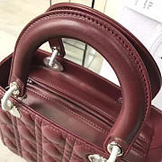 BagsAll Lady Dior 24 Wine Red 1613 - 6
